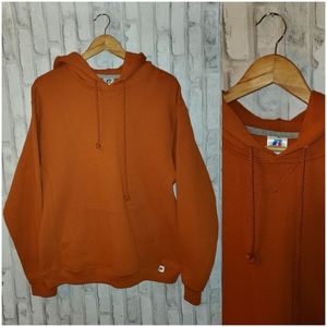 Russell Athletic burnt orange hoodie sweatshirt